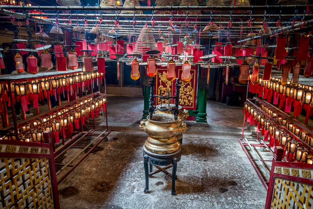 Inside Hollywood Road's Man Mo Temple