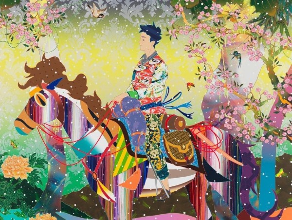 Collision of style and colours in NFT paintings by Japanese artist