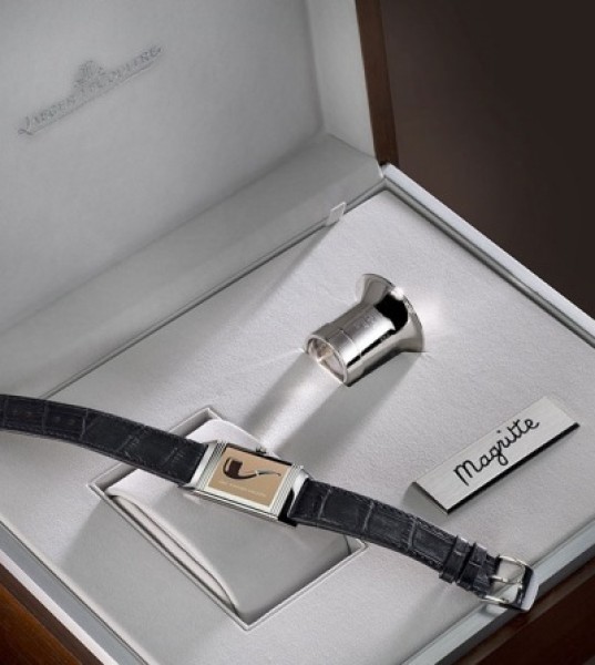 Jaeger-LeCoultre Stars René Magritte Painting in Reverso Tribute-Series Watch