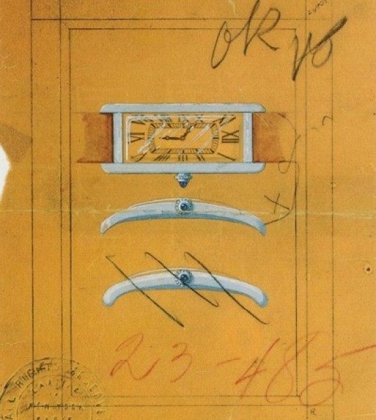 Charting the Progress of the Cartier Tank Wristwatch
