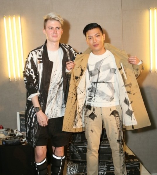 BryanBoy and Pokras Lampas Make Art at the #legendturns1 Art Central Party