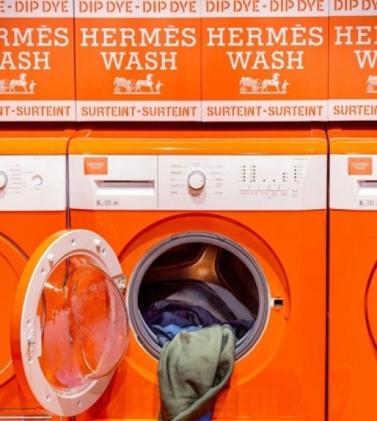 Hermès Launches Laundromat Pop-Up in New York