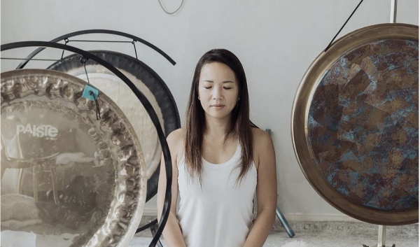 Gong bath sessions this April with Melisa Fu