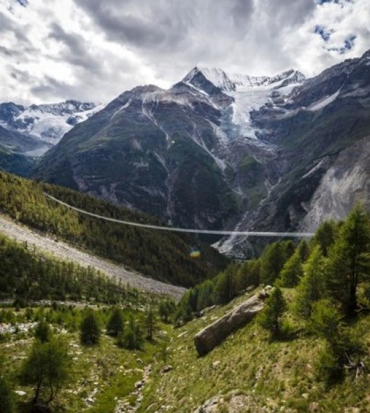 Longest Pedestrian Bridge in the World Opens in Switzerland