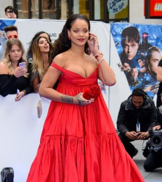 Rihanna Slays on Valerian Red Carpets