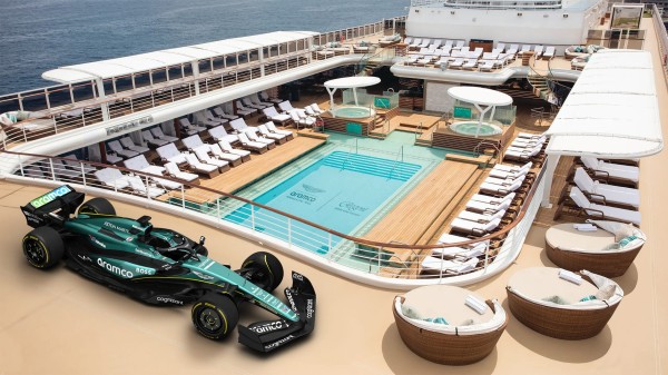 Luxury cruise line partners with Aston Martin Aramco Formula One