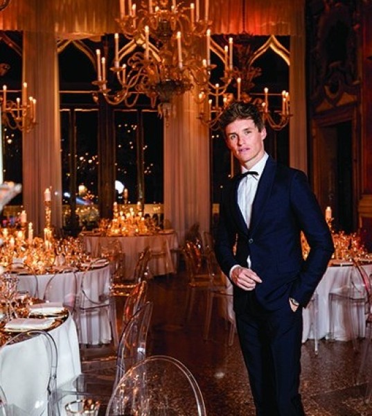 In Venice with Omega ambassador Eddie Redmayne