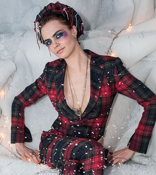 Cara Delevingne and Burberry host the Christmas party of the season