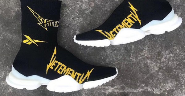 Preview: Vetements x Reebok F/W2019 sock sneakers