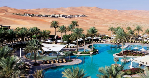 Oasis of calm at the Qasr Al Sarab Desert Resort