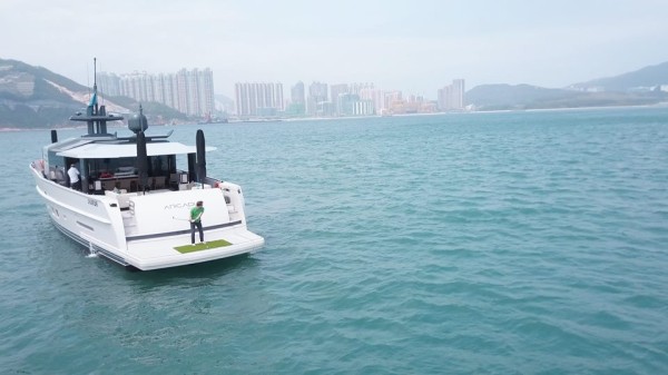 Hong Kong's first charity golf event where you hit from a yacht