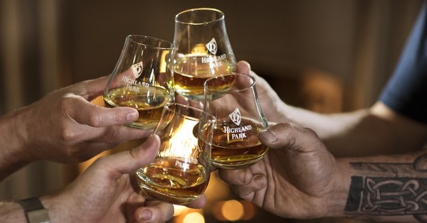 Inside the Highland Park distillery in Scotland