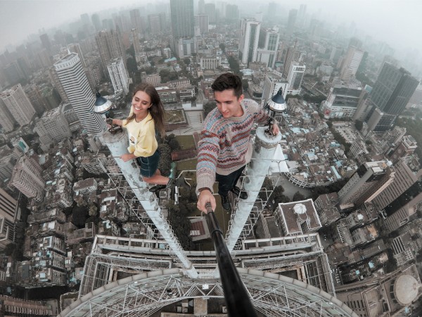 Ivan Kuznetsov and Angela Nikolau take the world's most dangerous Instagram shots in Kent & Curwen