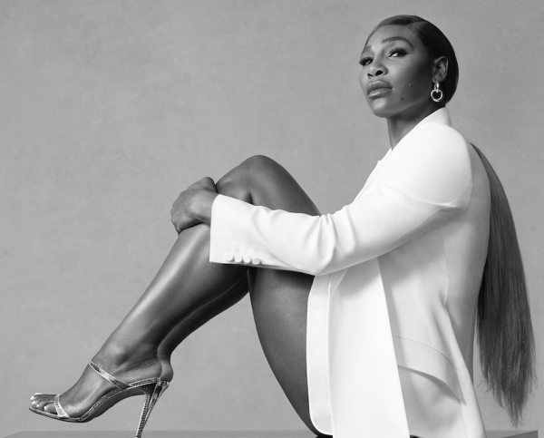 Serena Williams looking fierce in Stuart Weitzman campaign