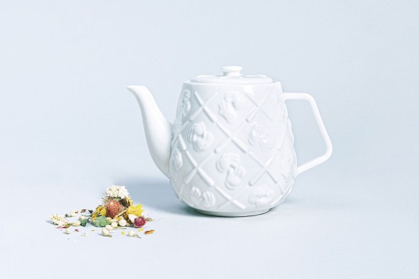 Steep with this limited edition KAWS x AllRightsReserved "XX" monogrammed teapot