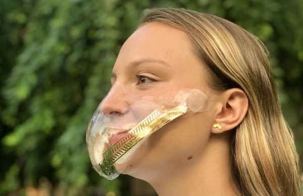 SEEUS95: A see-through, self-adhering N95 face mask