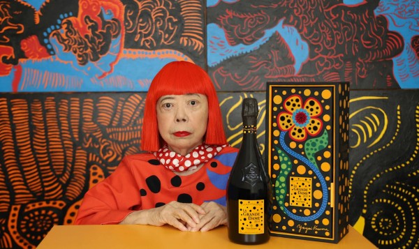 Yayoi Kusama x Veuve Clicquot La Grande Dame 2012 limited edition bottles