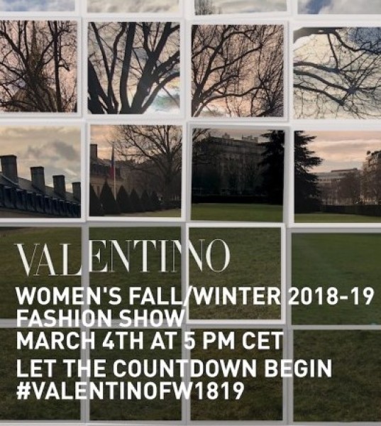 Live: Watch Valentino's Fall/Winter 2018 show
