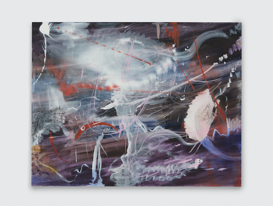 White chalk south against time, 2024, oil on linen.