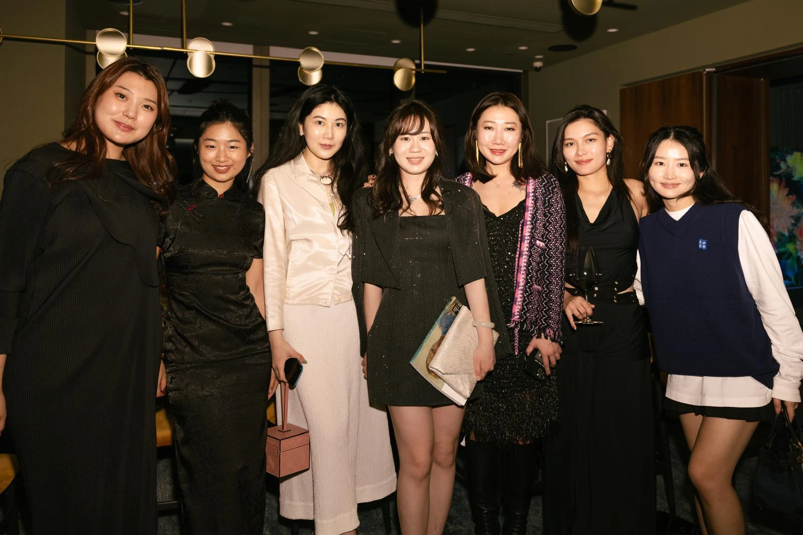 L to R: Veronica Shi, Fei Xu, Yan Ding, Lu Meng, Tyra Wang, Wai Kung and Quintina Jiang