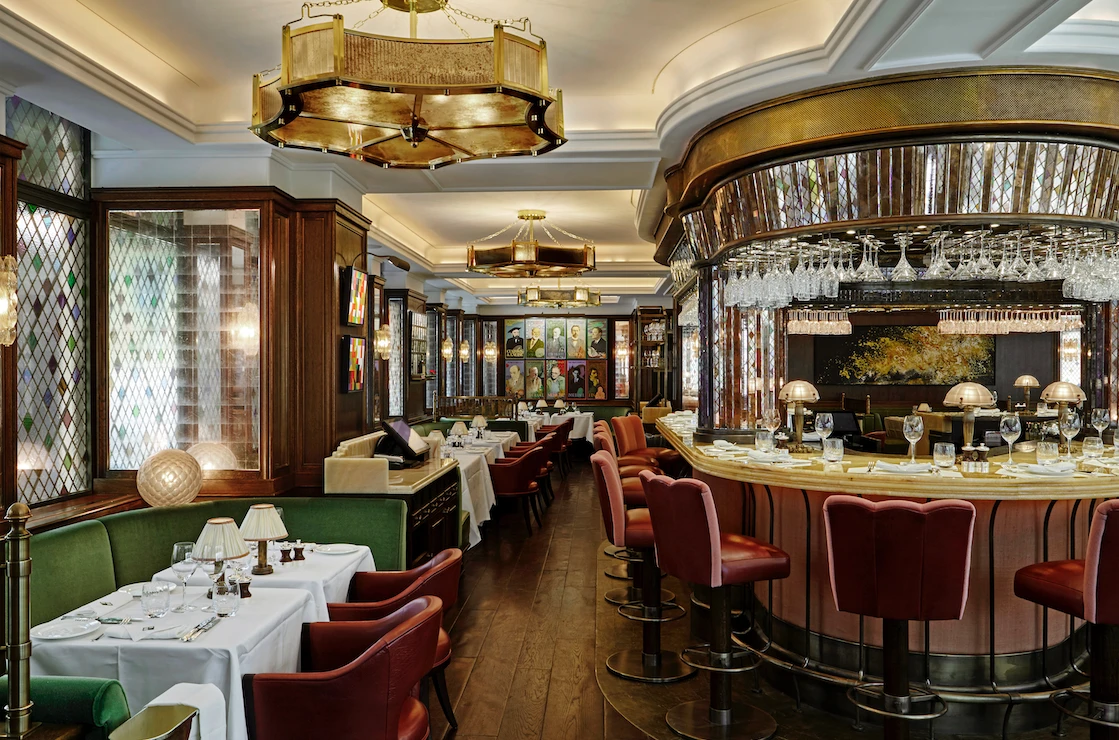 The Ivy restaurant in London, designed by Brudnizki.