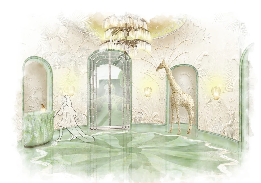 Deep Water Pavilia sketches.