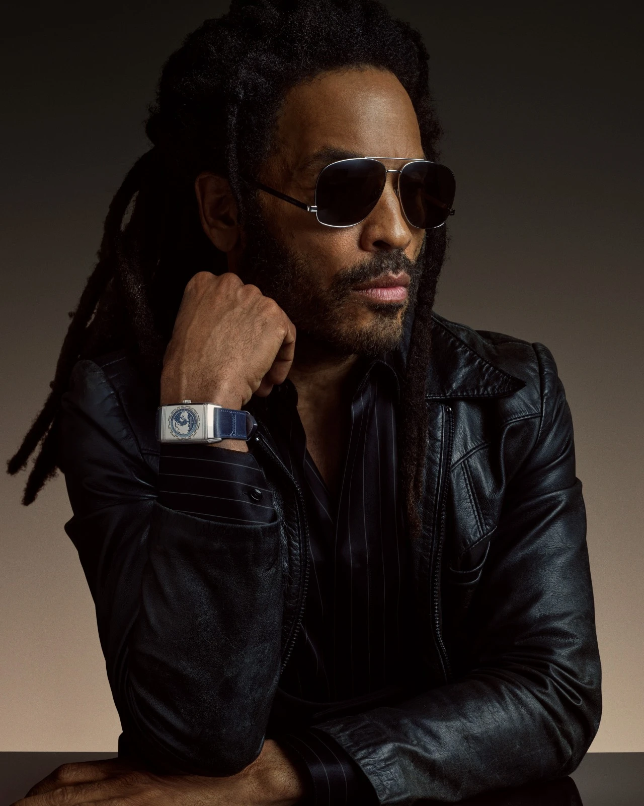 Kim Woo-bin (left) and Lenny Kravitz