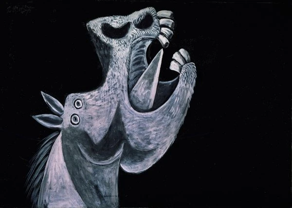 Horse head sketch for Guernica (1937)
