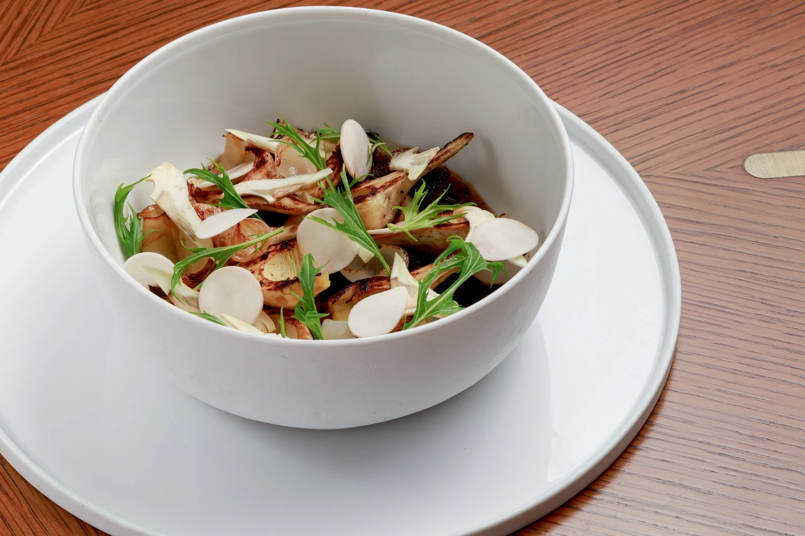 Purple Artichoke and Caramelized Cippolini Onion with Yunnan Morels
