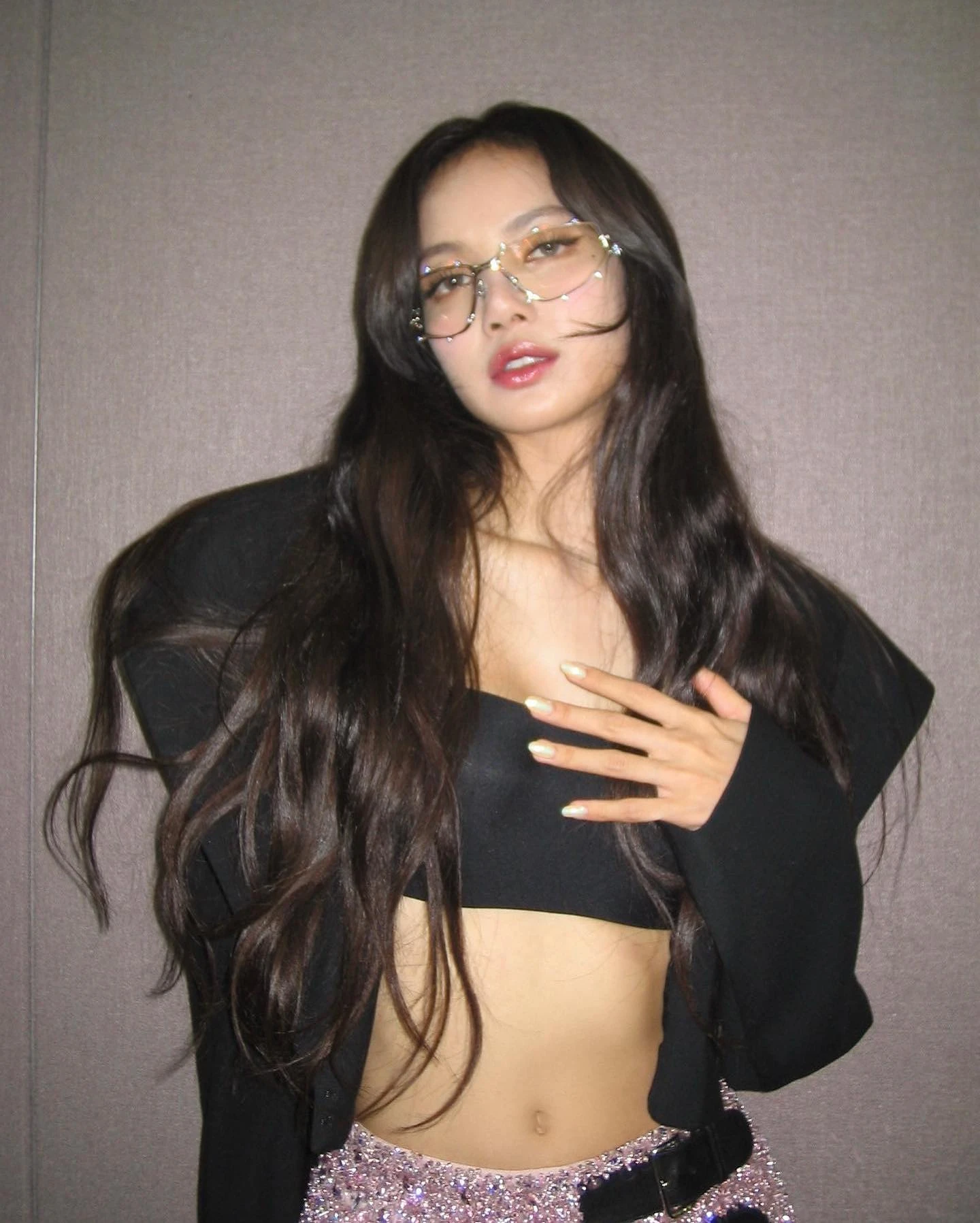 Another BlackPink girlie, Lisa, rocking Gentle Monster eyewear. Photo: Instagram @gentlemonster