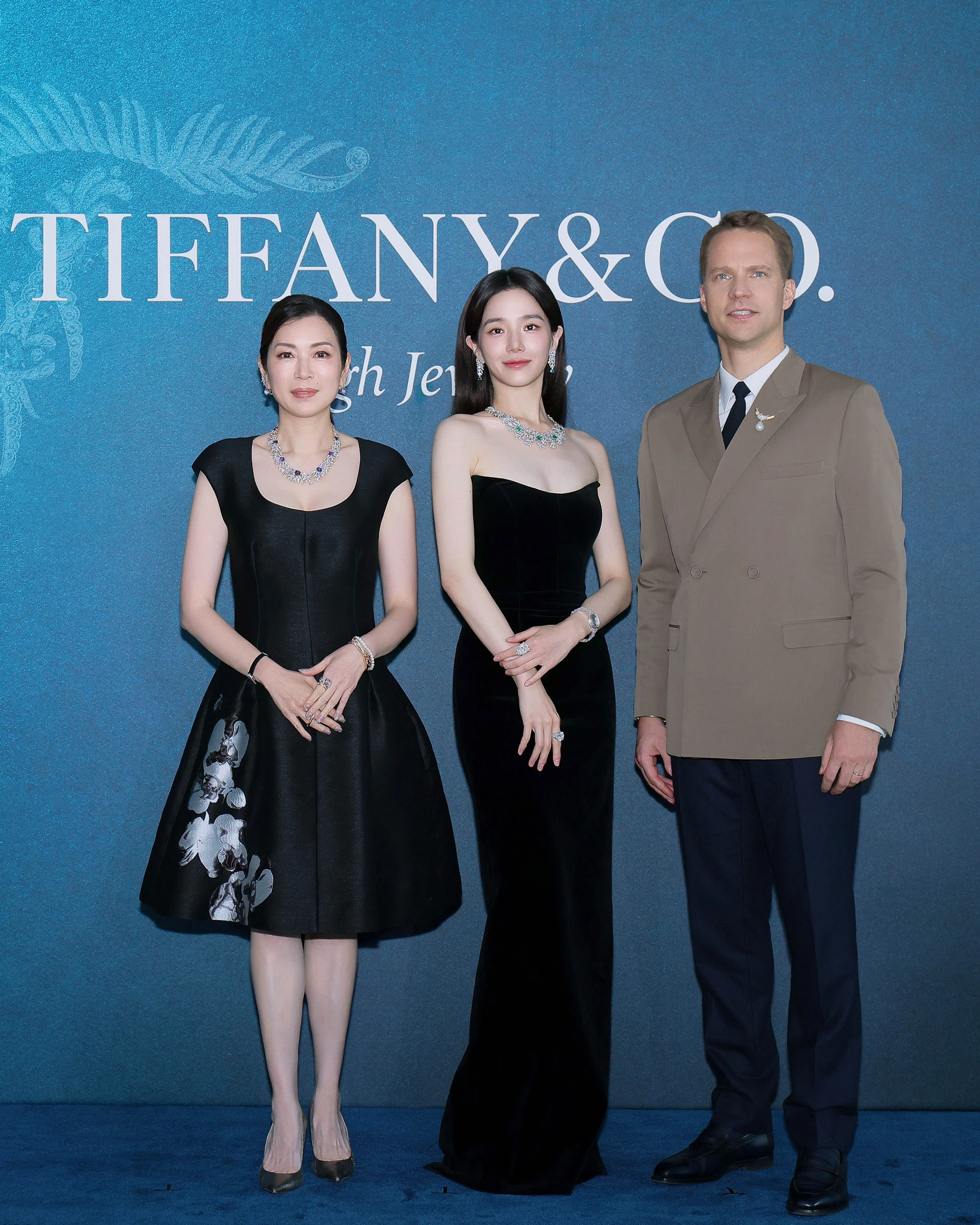 From left: Jo Kan, vice president, Hong Kong, Macau and Taiwan, for Tiffany & Co.; Park Gyu Young; and Maxence Kinget, president, Greater China, for Tiffany & Co.