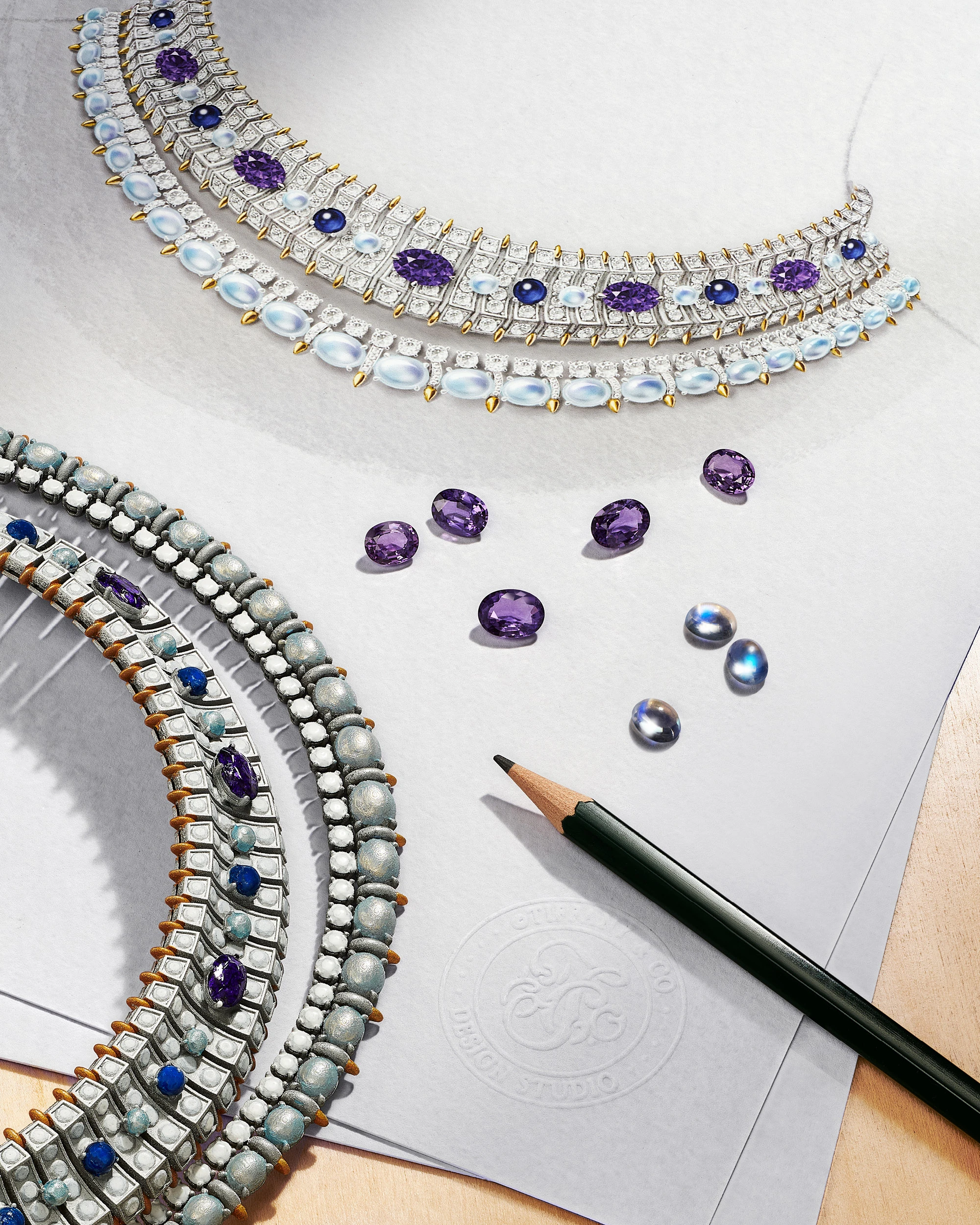 The making of the Seahorse necklace, which required nearly 1,600 hours of meticulous craftsmanship and more than 11 total carats of unenhanced purple sapphires.