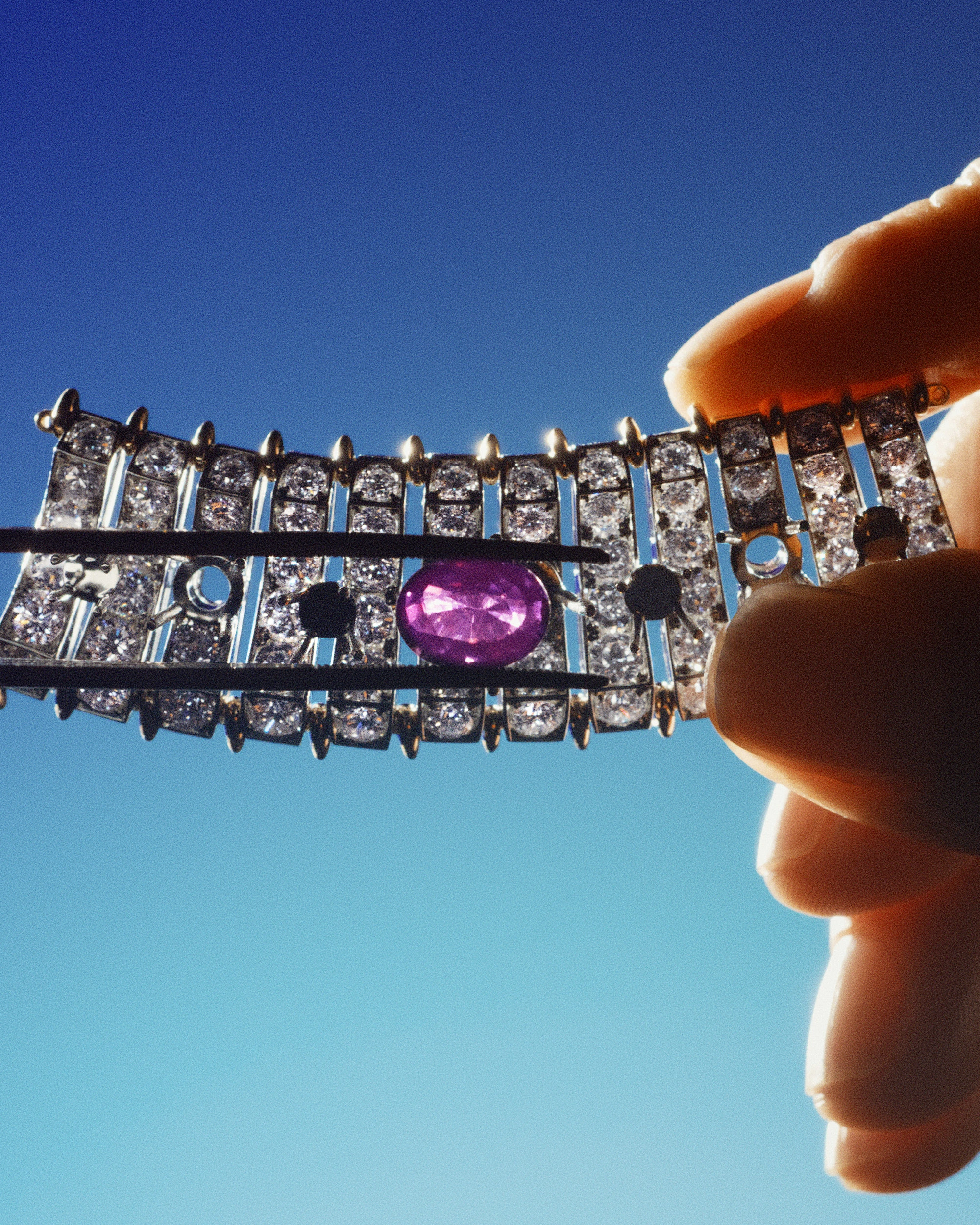 The making of the Seahorse necklace, which required nearly 1,600 hours of meticulous craftsmanship and more than 11 total carats of unenhanced purple sapphires.