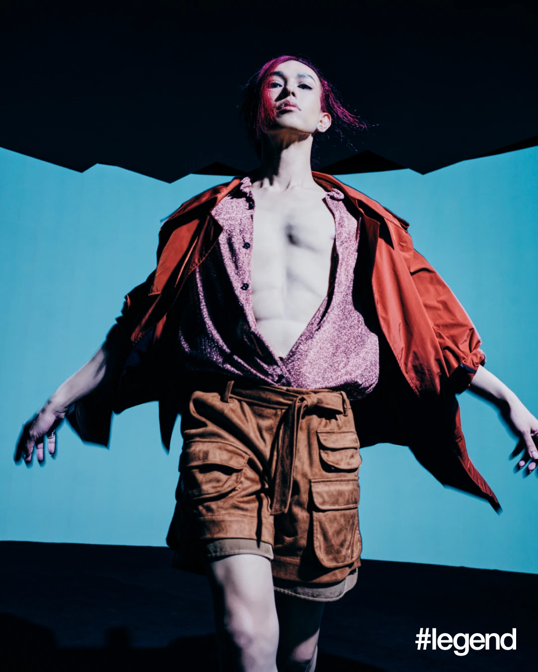 Top, shorts and coat _ Sirivannavari