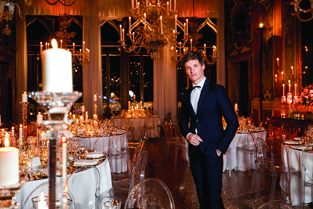 Eddie Redmayne at the Palazzo Pisani Moretta