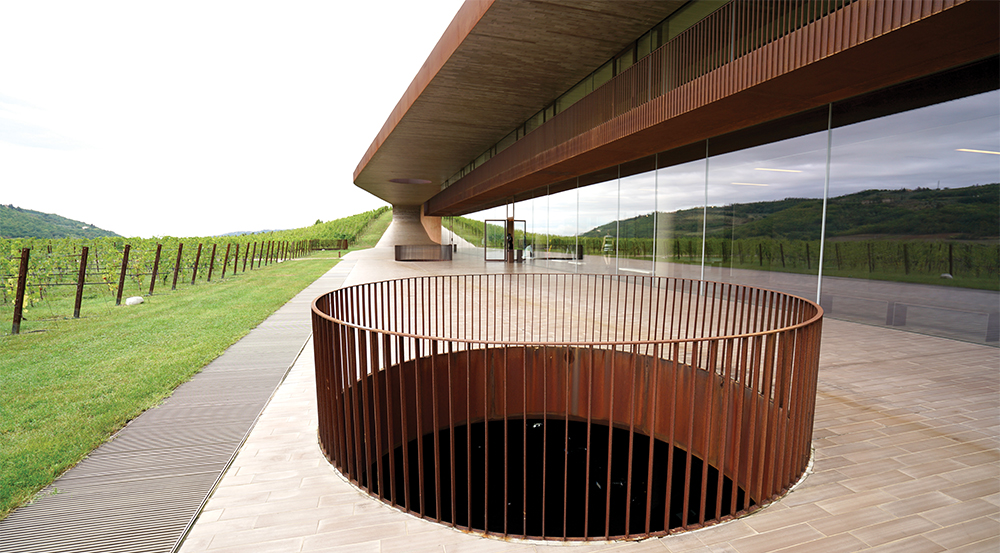 Exterior of the Antinori nel Chianti Classico winery