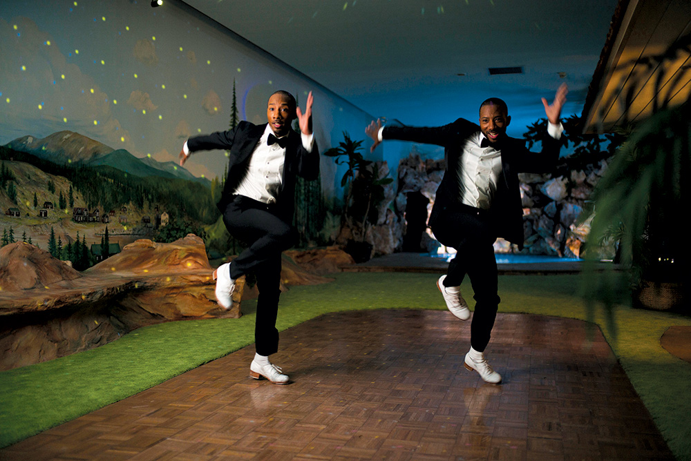 Tap-dancing twins Sean and John Scott (Photo by Brigitte Lacombe)