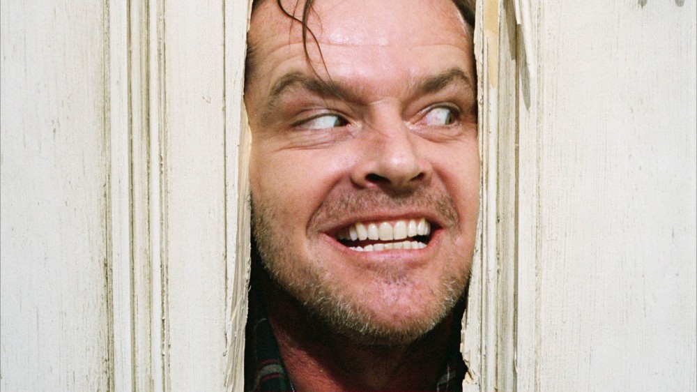Jack Nicholson in a scene of The Shining, 1980. 