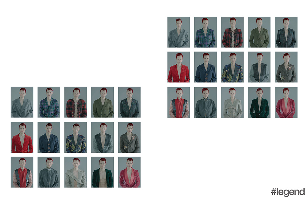 Suits by Balenciaga, Bally, Balmain, Berluti, Dior Homme, Dior Homme, Givenchy, Gucci, Maison Margiela, Mulberry,Paul Smith, Sacai, Stella McCartney, Theory and Tom Ford