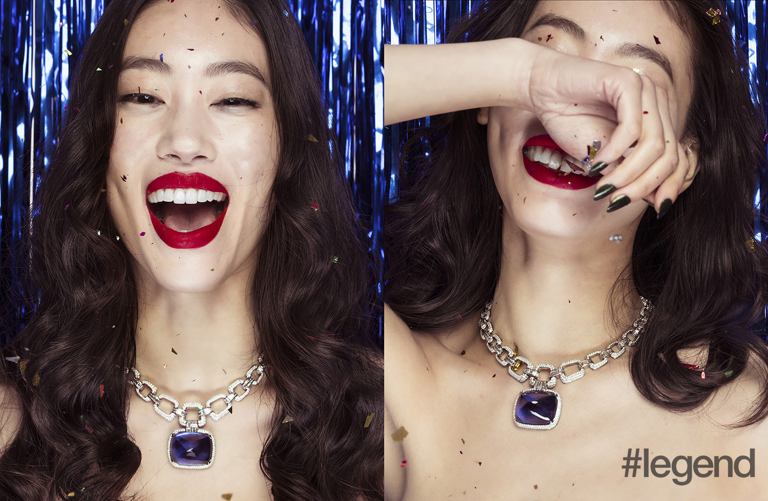 Necklace: Bulgari Festa Delle Principesse Il Magnifico Di Bulgari high jewellery necklace in platinum with Burmese sapphire and diamonds 