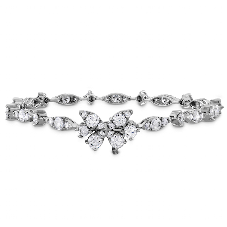 Aerial diamond line bracelet 