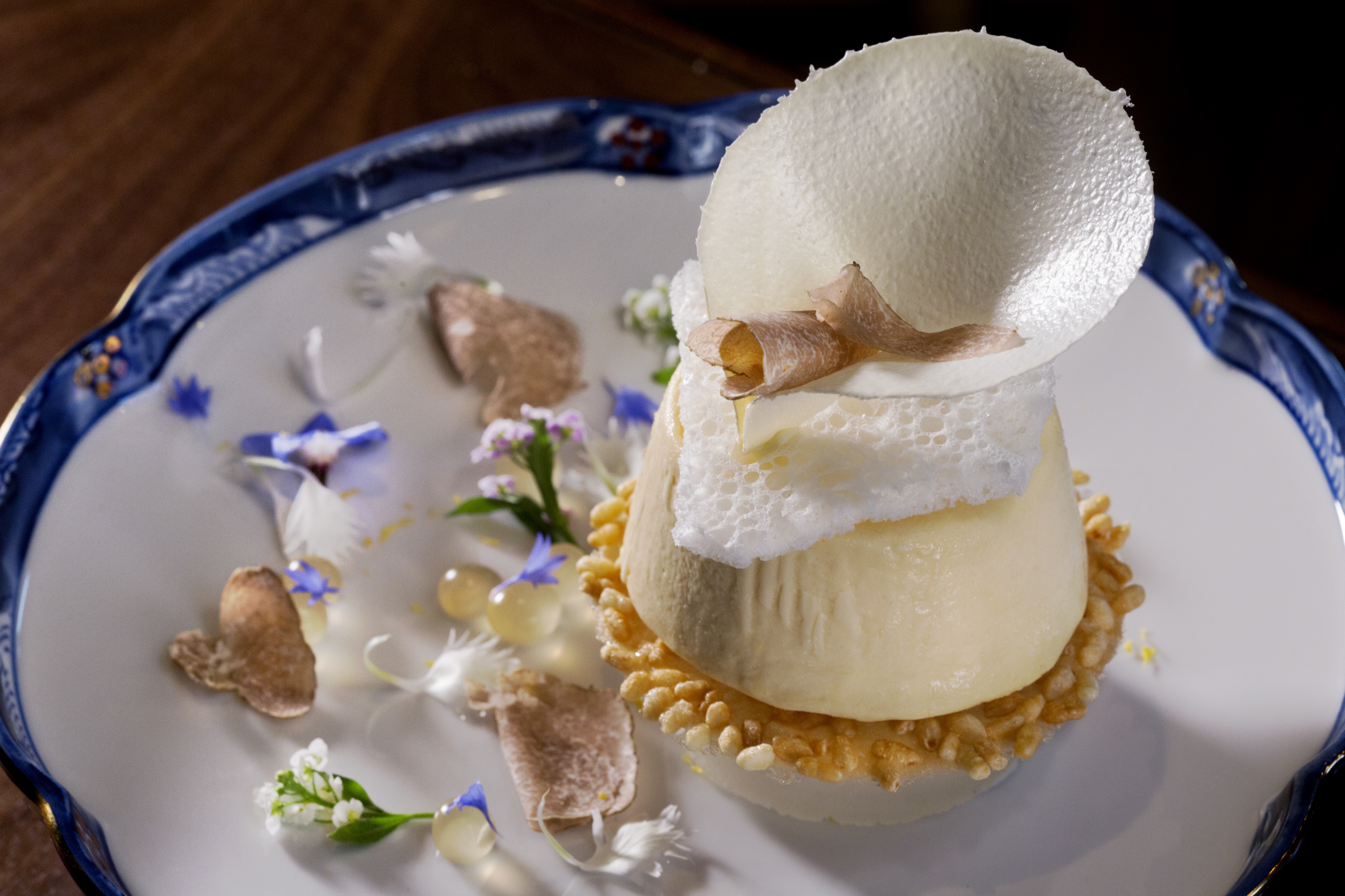 Zuma Hong Kong’s White chocolate truffle molten cake with Japanese yuzu sorbet