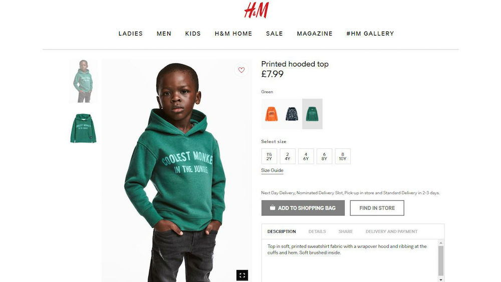 Liam Mango wearing the now infamous hoodie