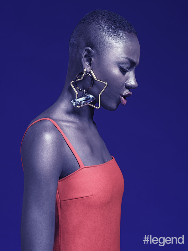 Earrings_Balenciaga; Dress_Prada