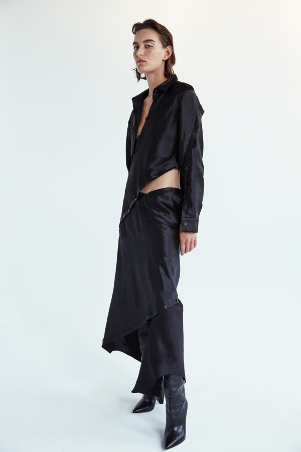 Esber’s colour palette is composed of greys, blacks and creams.