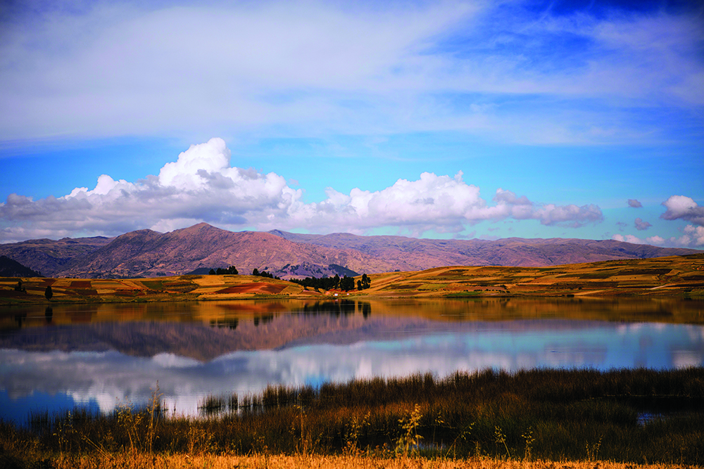 The train takes you through one gorgeous Peruvian landscape after another