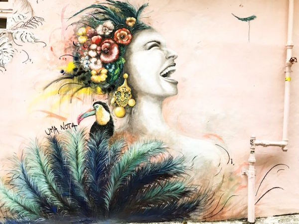 An artwork by Elsa Jean de Dieu in Peel Street, Soho