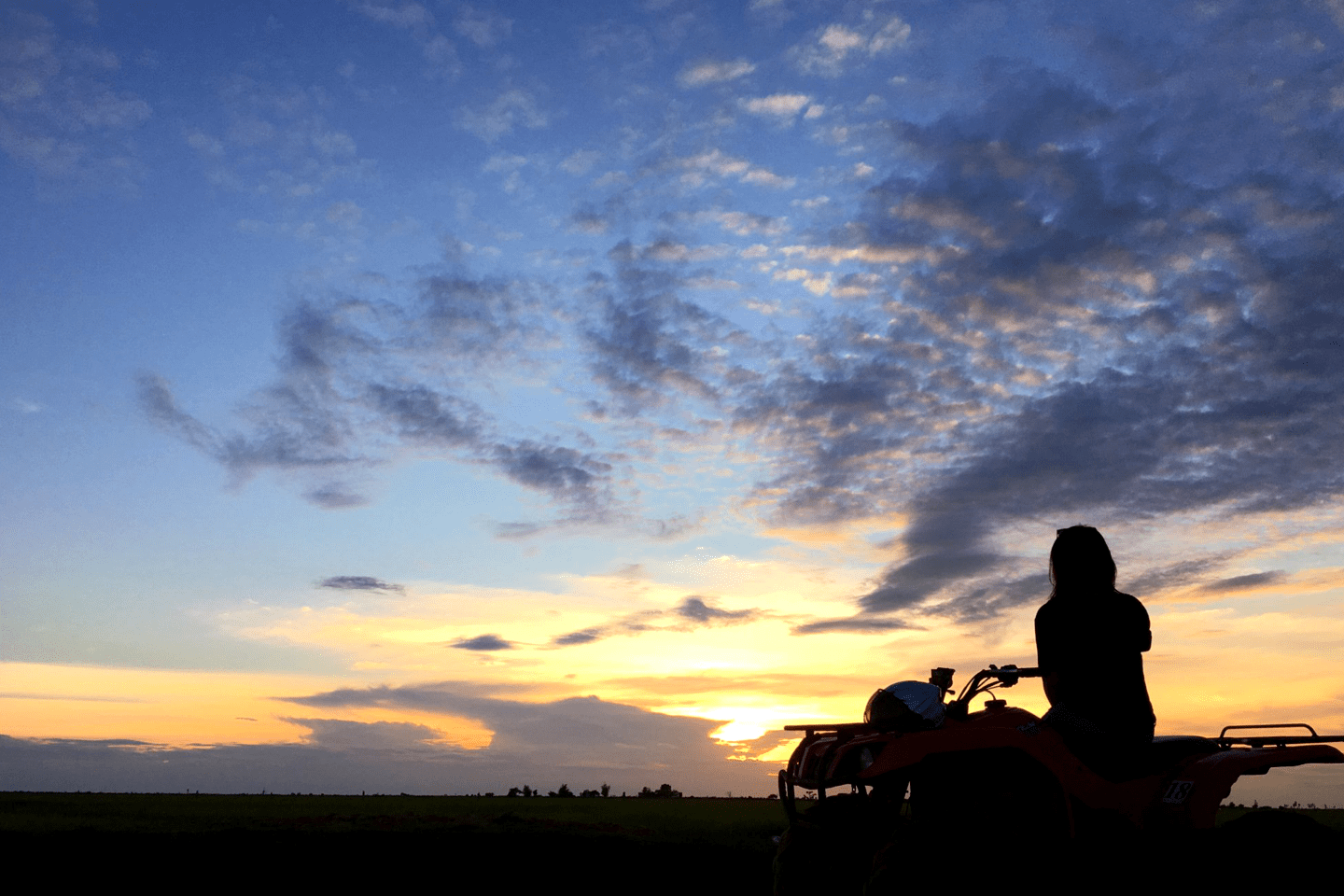 Quad biking the end of the day is an alternative to seeing the sunset at the temples 