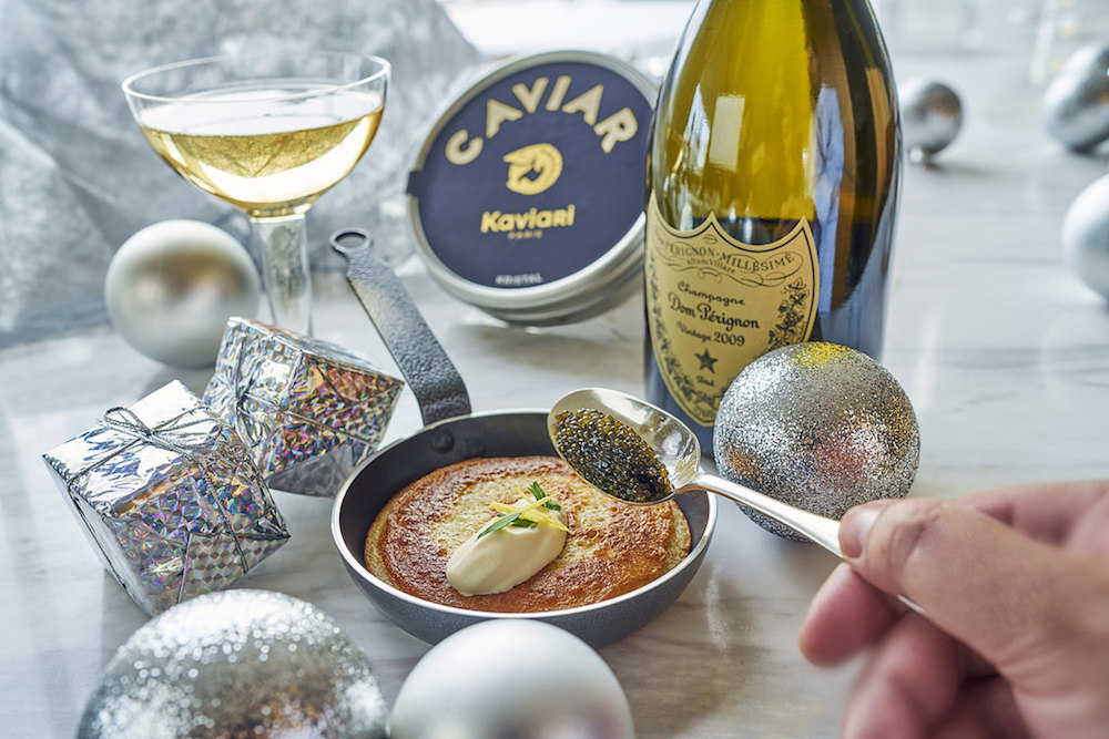 Dom Perignon 2009 and Kaviari Caviar at Rech by Alain Ducasse