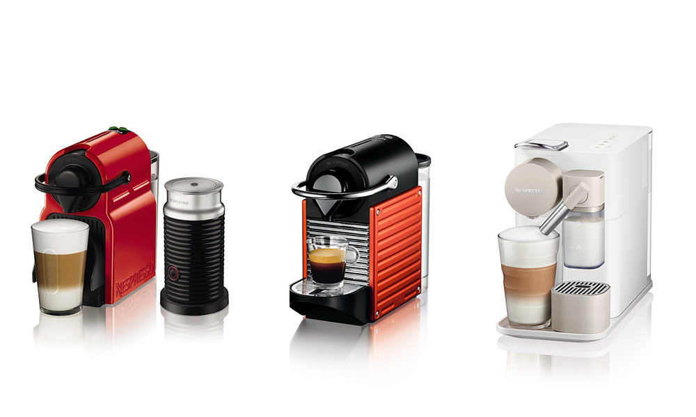 The Nespresso Inissia, Pixie and Lattissima One